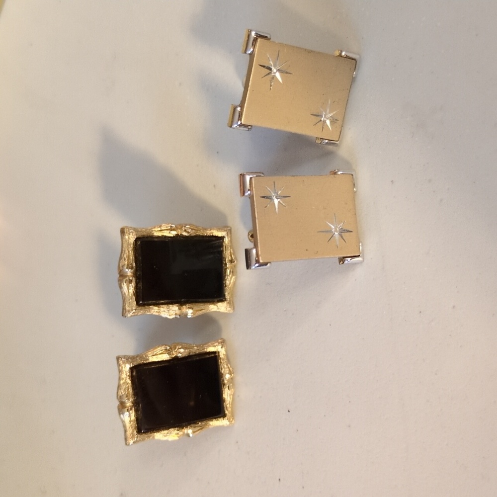 Two Pair Vintage Swank Cufflinks
